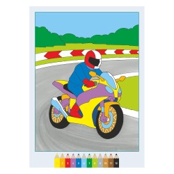 Ravensburger - CreArt: Libro da Colorare, Ruggenti Veicoli, Bambini 5 anni, dipingere con i numeri, giochi educativi e di viagg