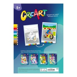 Ravensburger - CreArt: Libro da Colorare, Ruggenti Veicoli, Bambini 5 anni, dipingere con i numeri, giochi educativi e di viagg