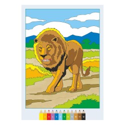 Ravensburger - CreArt: Libro da Colorare, Animali pericolosi, Bambini 7 anni, dipingere con i numeri, giochi educativi e di via