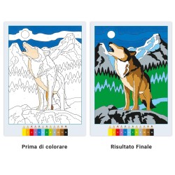 Ravensburger - CreArt: Libro da Colorare, Animali pericolosi, Bambini 7 anni, dipingere con i numeri, giochi educativi e di via