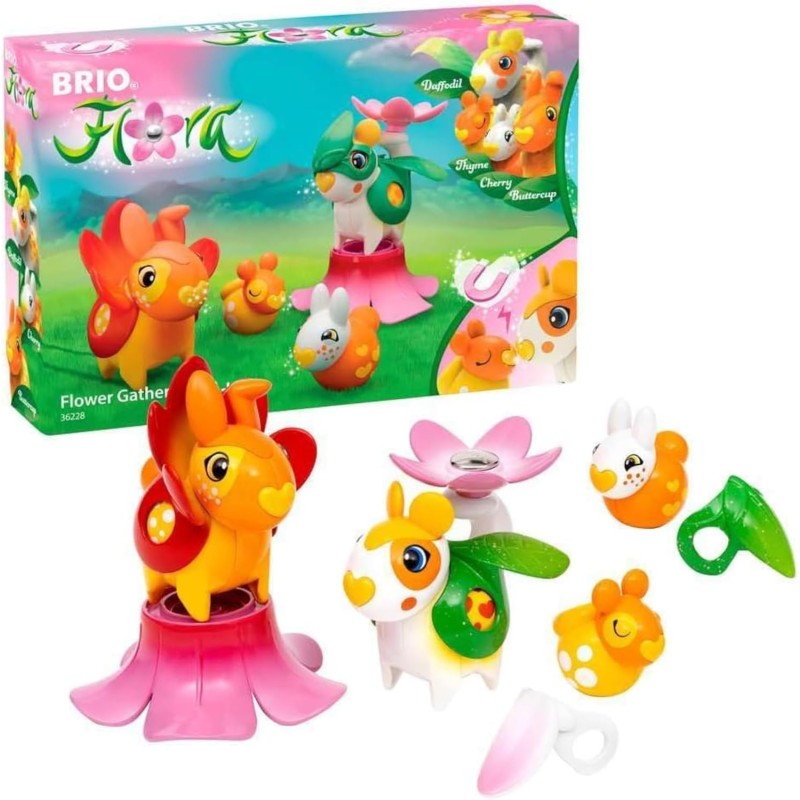 BRIO FLORA - Gli esperti dei fiori| Giocattolo per Bambini 3+ Anni| Giochi Bambina E Bambini | Playset di gioco libero per stim