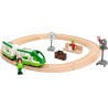 BRIO World - Set Ferrovia Circolare, Set Costruzioni Trenino in Legno da 17 Pezzi, 33847