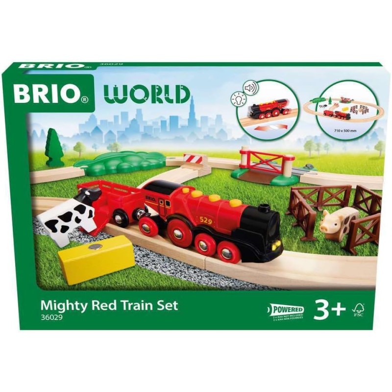 BRIO World – 36029 - Set di Treni Lola Rossa per Bambini dai 3 Anni in su