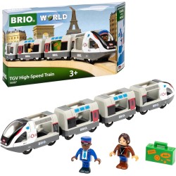 BRIO World – Treno ad alta velocità TGV Trains of the World 36087 | Treno giocattolo. Adatto a bambini di età superiore a 3 ann