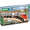 BRIO World - Treno Santa Fe, Treni del Mondo, 36089 - Giocattolo per Bambini dai 3 Anni in su, 5 pezzi
