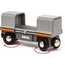 BRIO World - Treno Santa Fe, Treni del Mondo, 36089 - Giocattolo per Bambini dai 3 Anni in su, 5 pezzi