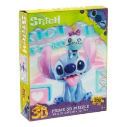 Puzzle - Puzzle Grandi Giochi PU406000 PRIME 3D Stitch Vinyl Disney