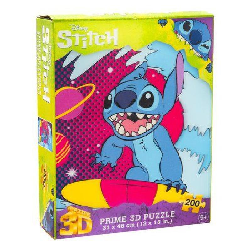 Puzzle Grandi Giochi PU405000 PRIME 3D Stitch Surf Disney