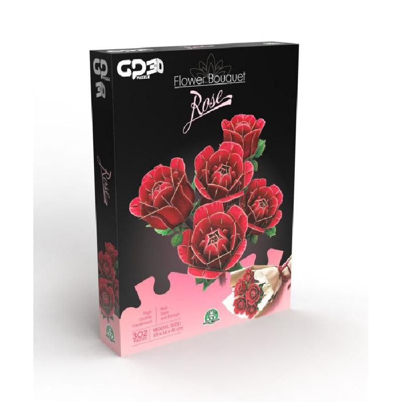 Puzzle GP 3D Flower Bouquet di Rose Grandi Giochi GPW00100