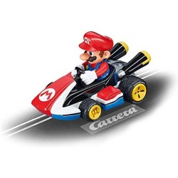 Carrera - 20063026 FIRST Nintendo Mario Kart – Set pista da corsa a batteria e due macchinine con Mario e Yoshi – Gioco adatto 