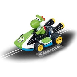 Carrera - 20063026 FIRST Nintendo Mario Kart – Set pista da corsa a batteria e due macchinine con Mario e Yoshi – Gioco adatto 