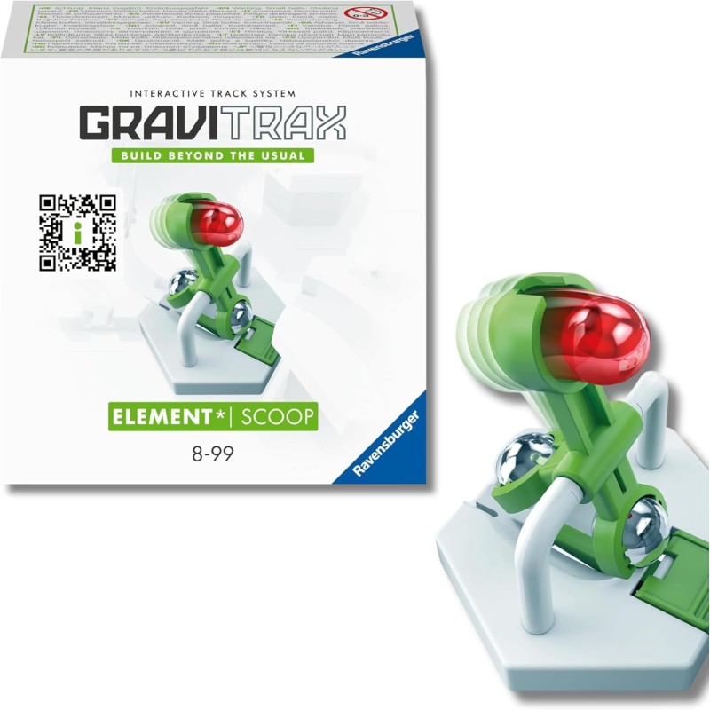 Ravensburger - Gravitrax Espansione Scoop | Pista Biglie Con 42 Pezzi | Rompicapo Bambini Con Le Biglie | Giochi Per Bambini Co
