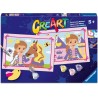 Ravensburger - CreArt Serie Junior: Principessa Avventurosa, Dipingere con i Numeri, Kit Pittura Bambini, Gioco Educativo, 2 Ta