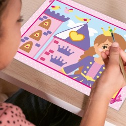 Ravensburger - CreArt Serie Junior: Principessa Avventurosa, Dipingere con i Numeri, Kit Pittura Bambini, Gioco Educativo, 2 Ta