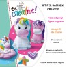 Ravensburger - Be Creative Midi XL | Sculture in Gesso Unicorni | Giochi Creativi Bambina 7 Anni | Kit Lavoretti Creativi per B