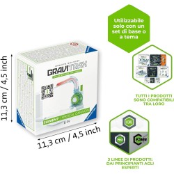 Ravensburger - Gravitrax Vertical Cannon | Pista Biglie Con 7 Pezzi | Rompicapo Bambini Livello Base | Giochi Per Bambini Compa