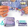 Ravensburger SkyCastle - Sticki Rolls Serie 2: Braccialetto con Libro per Gli Sticker | Braccialetto con Etichette per Bambine 