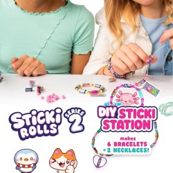 Sky Castle Sticki Rolls Sticki Station S2, adesivi indossabili condivisibili, kit fai da te per gioielli, braccialetti e collan