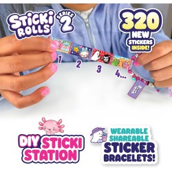 Sky Castle Sticki Rolls Sticki Station S2, adesivi indossabili condivisibili, kit fai da te per gioielli, braccialetti e collan