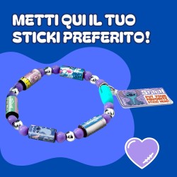 Ravensburger SkyCastle - Sticki Rolls Serie 2: Set Pendente Stitch | Braccialetti e ciondolo con etichette per bambine a partir