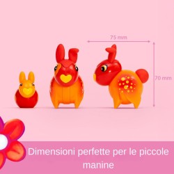BRIO FLORA - Zinnia & Peach Personaggi Figure| Giocattolo per Bambini 3+ Anni| Playset di gioco libero per stimolare la fantasi