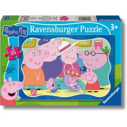 Ravensburger - Puzzle Peppa Pig, Puzzle Bambini 3 Anni, Puzzle 35 pezzi, 26,5x18 cm