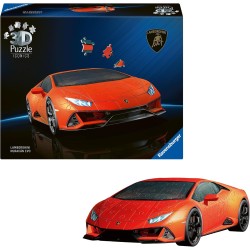 Ravensburger - Puzzle 3d Lamborghini Huracán EVO | Modellismo Da Costruire Adulti | 163 Pezzi | Regalo Bambino 8 Anni e Più | R