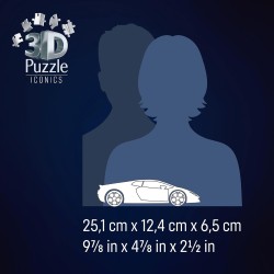 Ravensburger - Puzzle 3d Lamborghini Huracán EVO | Modellismo Da Costruire Adulti | 163 Pezzi | Regalo Bambino 8 Anni e Più | R