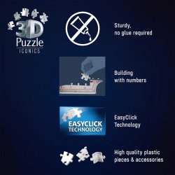 Ravensburger - Puzzle 3d Lamborghini Huracán EVO | Modellismo Da Costruire Adulti | 163 Pezzi | Regalo Bambino 8 Anni e Più | R