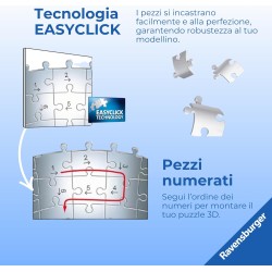 Ravensburger - Puzzle 3D Stitch | Portapenne di Stitch 57 pezzi | Puzzle Stitch | Gioco Bambino 6 Anni Disney | Stitch Gadget