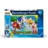 Ravensburger - Sonic Puzzle 100 Pezzi XXL, Puzzle Bambini 6 annI, Sonic Giocattolo, Gioco Educativo e Stimolante, 49x36cm