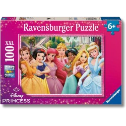 Ravensburger - Puzzles XXL Principessa Disney | Puzzle 6 Anni In Su | Puzzle 100 Pezzi Per Bambini Da 6 Anni In Su | Puzzle Bam
