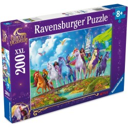 Ravensburger - Puzzle XXL Accademia Dell unicorno | Puzzle 8 Anni In Su | Puzzle Bambini Da 200 Pezzi In Regalo | Regalo Bambin