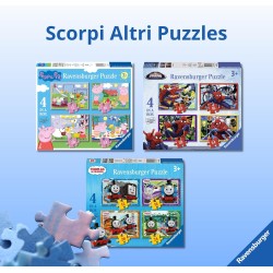 Ravensburger - Puzzles Marvel Iron Man 4 Pack | Puzzle Bambini 3 Anni In Su 72 Pezzi | Puzzle Bambini 19 X 14 Cm | Puzzles Rave