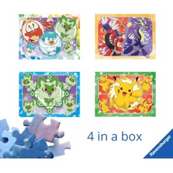 Ravensburger - Puzzles Pokémon 4 Pack | Puzzle Bambini 3 Anni In Su | Regalo Bimba 3 Anni In Su 72 Pezzi | Puzzle Bambini 19 X 