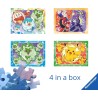 Ravensburger - Puzzles Pokémon 4 Pack | Puzzle Bambini 3 Anni In Su | Regalo Bimba 3 Anni In Su 72 Pezzi | Puzzle Bambini 19 X 