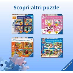 Ravensburger - Puzzles Pokémon 4 Pack | Puzzle Bambini 3 Anni In Su | Regalo Bimba 3 Anni In Su 72 Pezzi | Puzzle Bambini 19 X 