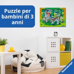 Ravensburger - Puzzles Jurassic World Explorers​ 4 Pack | Puzzle Bambini 3 Anni In Su | Regalo Bimba 3 Anni In Su 72 Pezzi | Pu