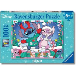 Ravensburger - Puzzles XXL Disney Stitch | Puzzle 6 Anni In Su | Puzzle 100 Pezzi Per Bambini Da 6 Anni In Su | Puzzle Bambini 