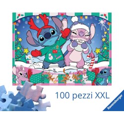 Ravensburger - Puzzles XXL Disney Stitch | Puzzle 6 Anni In Su | Puzzle 100 Pezzi Per Bambini Da 6 Anni In Su | Puzzle Bambini 