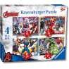 Ravensburger - Puzzles Marvel Avengers A 4 Pack | Puzzle Bambini 3 Anni In Su | Regalo Bimba 3 Anni In Su 72 Pezzi | Puzzle Bam