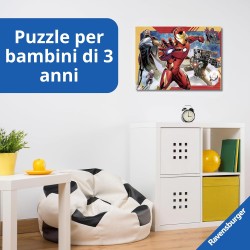 Ravensburger - Puzzles Marvel Avengers A 4 Pack | Puzzle Bambini 3 Anni In Su | Regalo Bimba 3 Anni In Su 72 Pezzi | Puzzle Bam