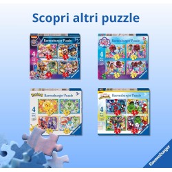 Ravensburger - Puzzles Marvel Avengers A 4 Pack | Puzzle Bambini 3 Anni In Su | Regalo Bimba 3 Anni In Su 72 Pezzi | Puzzle Bam