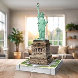 Ravensburger - Puzzle 3d Iconics Statua Della Libertà LED | Puzzle 3d Per Adulti E Bambini A Partire Dagli 8 Anni | Modellismo 