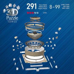 Ravensburger - Puzzle 3d Iconics Colosseo LED | Puzzle 3d Per Adulti E Bambini A Partire Dagli 8 Anni | Modellismo Da Costruire