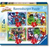 Ravensburger - Puzzles Spidey 4 Pack | Puzzle Bambini 3 Anni In Su | Regalo Bimba 3 Anni In Su 72 Pezzi | Puzzle Bambini 19 X 1