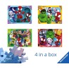 Ravensburger - Puzzles Spidey 4 Pack | Puzzle Bambini 3 Anni In Su | Regalo Bimba 3 Anni In Su 72 Pezzi | Puzzle Bambini 19 X 1