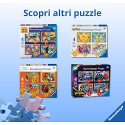 Ravensburger - Puzzles Spidey 4 Pack | Puzzle Bambini 3 Anni In Su | Regalo Bimba 3 Anni In Su 72 Pezzi | Puzzle Bambini 19 X 1