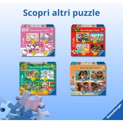Ravensburger - Puzzles Disney Stitch 4 Pack | Puzzle Bambini 3 Anni In Su | Regalo Bimba 3 Anni In Su 72 Pezzi | Puzzle Bambini