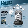 Ravensburger - Puzzle 3D, Hylkies Stormtrooper, Star Wars, Puzzle per Adulti e Bambini 12+ Anni, Idea Regalo, Modellismo, 54 Pe